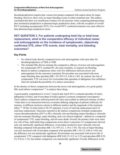 Comparative Effectiveness of New Oral Anticoagulants for ...