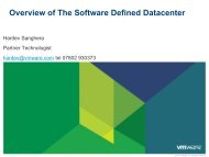 Overview of The Software Defined Datacenter - Equanet