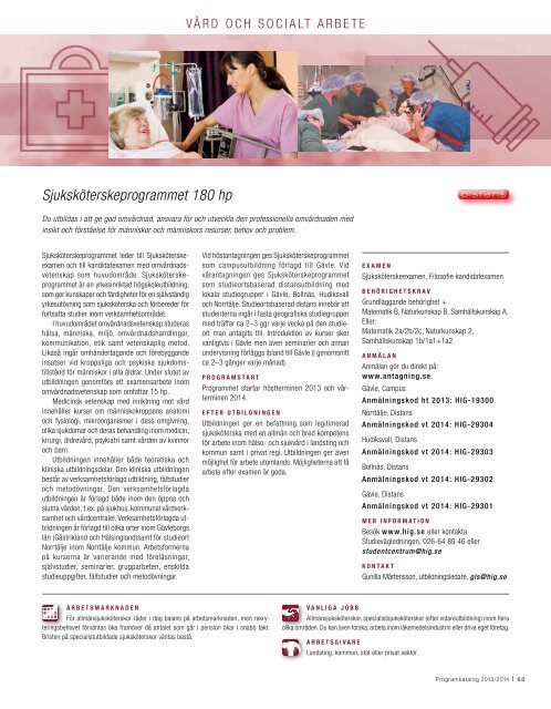 Programkatalog_2013-2014 - HÃ¶gskolan i GÃ¤vle