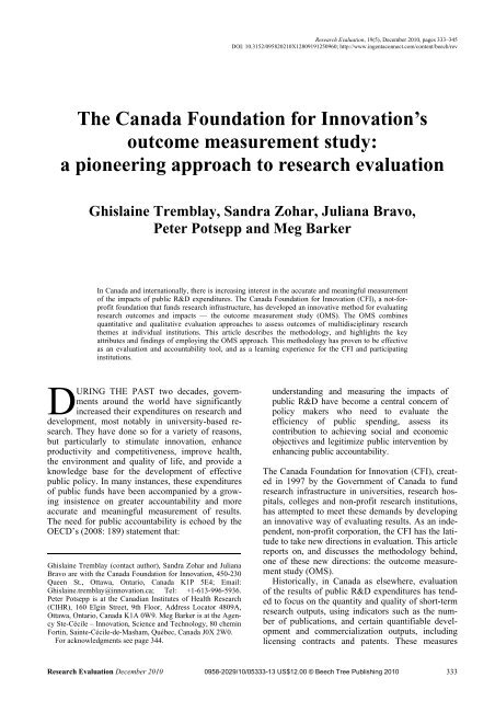 Download - Canada Foundation for Innovation