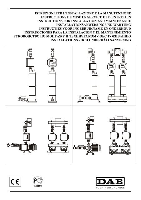 Booster Active Driver Manual - Dab Pumps