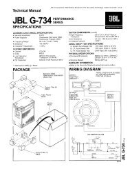 JBL G-734 - DBX