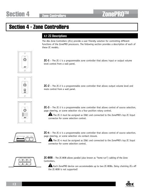 ZonePRO Install Guide-English - dbx
