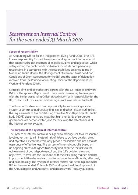 Annual Report and Accounts 2009-10 - Welfare Reform impact ...