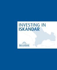 INVESTING IN ISKANDAR - Iskandar Malaysia