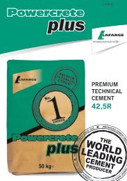 Powercrete Plus - Lafarge in South Africa