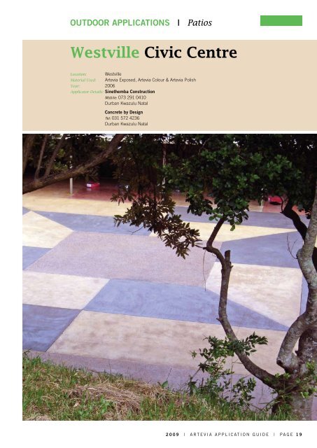 Artevia Decorative Concrete - Lafarge in South Africa