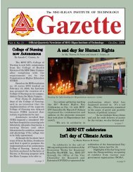 Oct-Dec. Gazette 2009 (PDF) - Iligan Institute of Technology