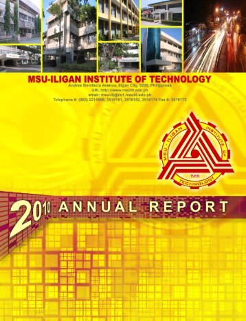 2010 Annual Report (PDF) - Iligan Institute of Technology