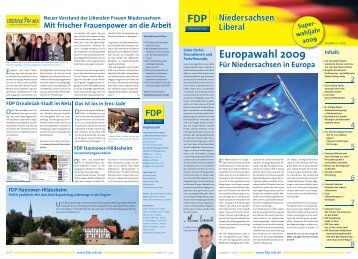 Europawahl 2009 - FDP Niedersachsen