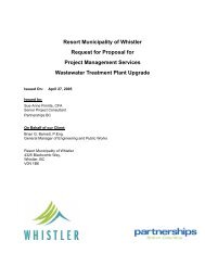 Resort Municipality of Whistler Request for Proposal for Project ...