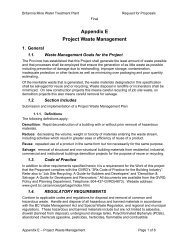 Appendix E Project Waste Management