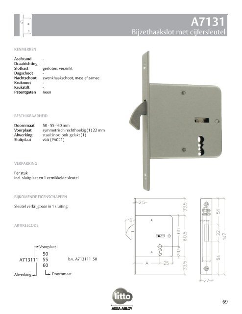 Sluitplaten - ASSA ABLOY