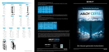 Technische brochure De nieuwe generatie ... - ASSA ABLOY
