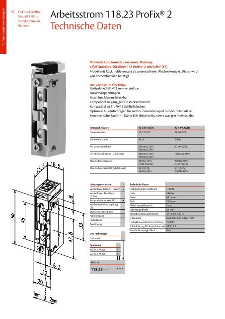 Elektro-TÃ¼rÃ¶ffner von effeff - Felgner Sicherheitstechnik GmbH & Co ...