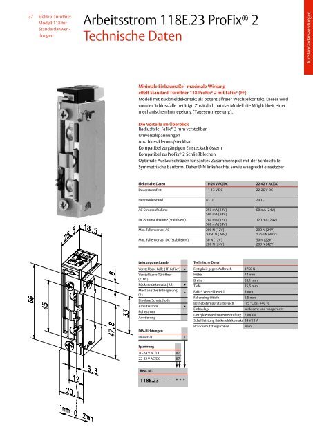 Elektro-TÃ¼rÃ¶ffner von effeff - Felgner Sicherheitstechnik GmbH & Co ...