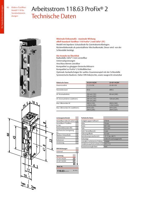 Elektro-TÃ¼rÃ¶ffner von effeff - Felgner Sicherheitstechnik GmbH & Co ...