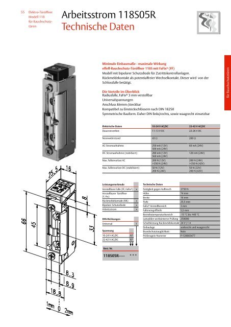 Elektro-TÃ¼rÃ¶ffner von effeff - Felgner Sicherheitstechnik GmbH & Co ...