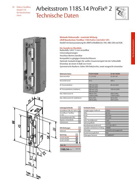 Elektro-TÃ¼rÃ¶ffner von effeff - Felgner Sicherheitstechnik GmbH & Co ...