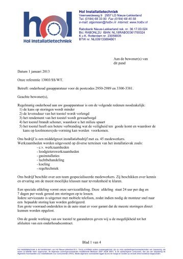 klik hier voor contract. - Hol installatietechniek