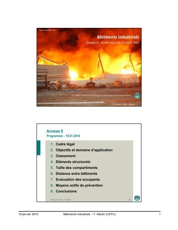 (CSTC) - Annexe 6 â bÃ¢timents industriels - Infosteel