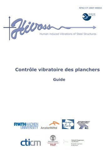 ContrÃ´le vibratoire des planchers - Guide - Infosteel