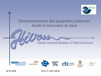 Dimensionnement des passerelles piÃ©tonnes Guide et ... - Infosteel