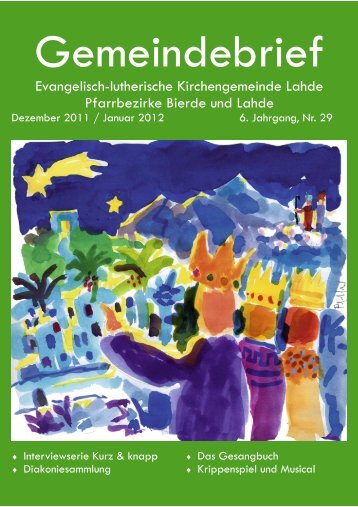 Gemeindebrief - Ev.-luth. Kirchengemeinde Lahde