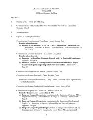 1 GRADUATE COUNCIL MEETING 9 May 2012 102 Kern Graduate ...