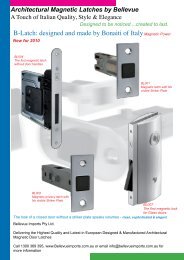 B-Latch: designed and made by Bonaiti of Italy - Bellevue Imports