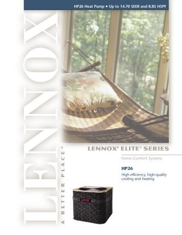 Home Comfort Systems High-efficiency, high-quality ... - Lennox