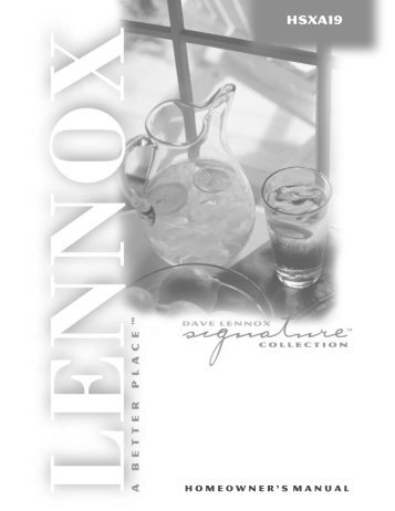 Lennox HSXA19 Manual.pdf