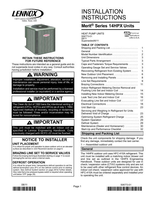 Lennox Heat Pump Wiring Diagram from img.yumpu.com