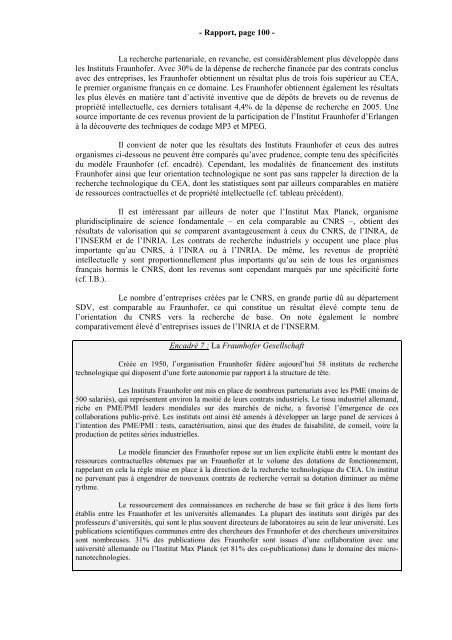 RAPPORT Valorisation de la Recherche - Inspection GÃ©nÃ©rale des ...