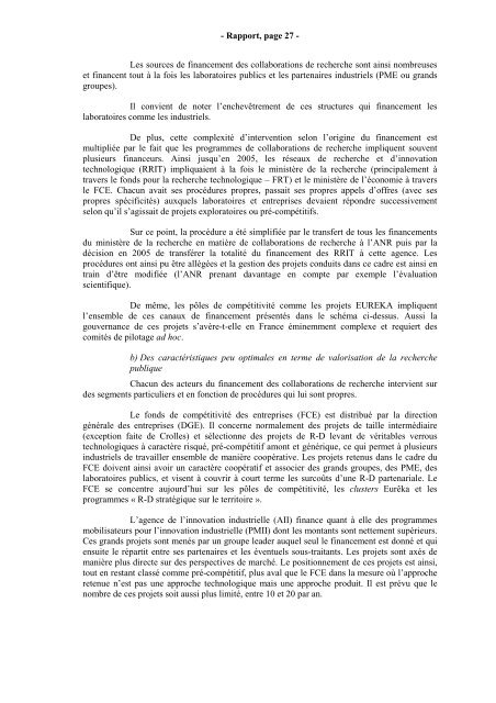 RAPPORT Valorisation de la Recherche - Inspection GÃ©nÃ©rale des ...