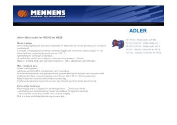 Adler Electrische lier WE050 en WE20 - Mennens