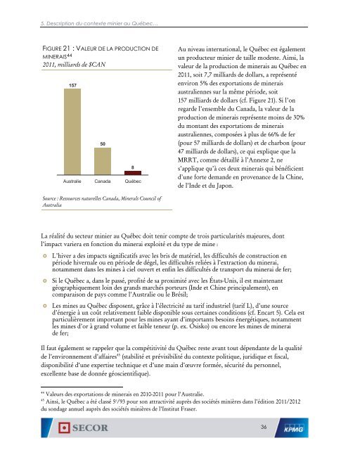 Les redevances miniÃ¨res au QuÃ©bec - SECOR