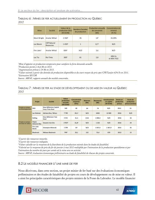 Les redevances miniÃ¨res au QuÃ©bec - SECOR