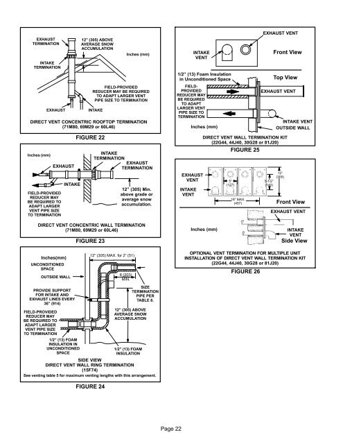 INSTALLATION INSTRUCTIONS - Lennox