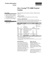 Dow CorningÂ® PV-8080 Neutral Sealant - Mavom