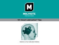 MOLYKOTE 101 Smart Lubrication Tips - Mavom