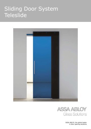 Sliding Door System Teleslide - ASSA ABLOY Glass