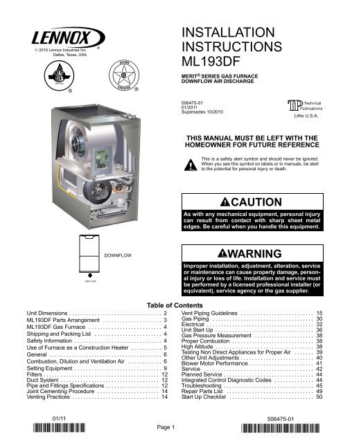When to call a Lennox pro or HVAC technician