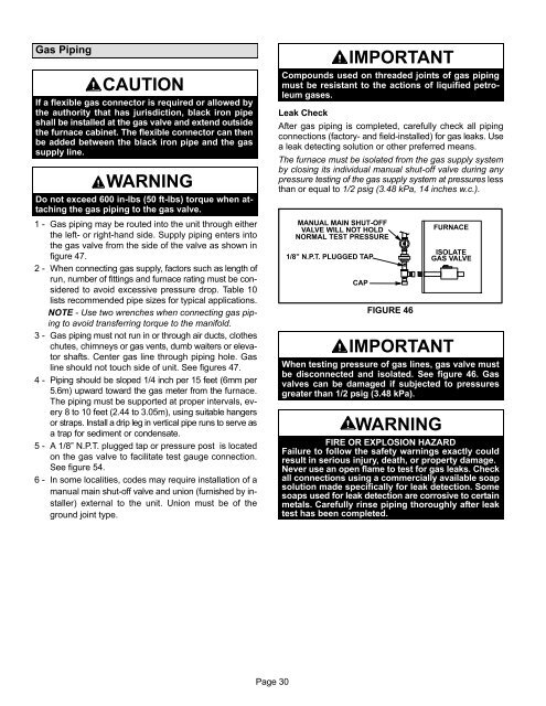 ML193DF Gas Furnace Installation Manual - Lennox