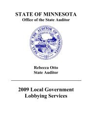 2009 Local Government Lobbying Services Report - Office of the ...