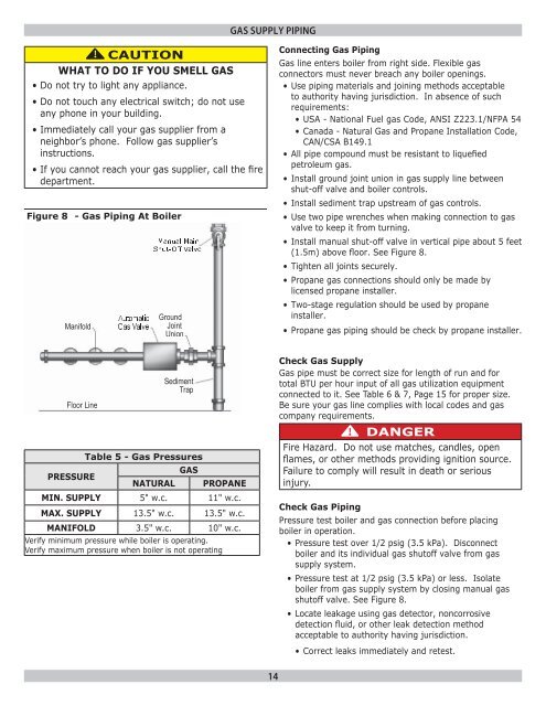 GWB8-IE Boiler Installation Manual - Lennox