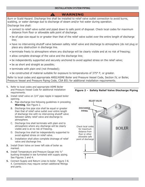 GWB8-IE Boiler Installation Manual - Lennox