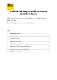 AnÃ¡lisis del riesgo de lesiones en un cuatriciclo ligero - Racc