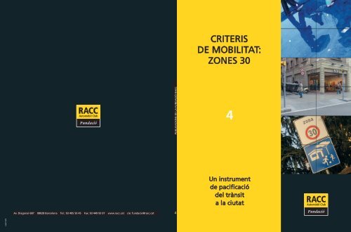 CRITERIS DE MOBILITAT: ZONES 30 - Racc