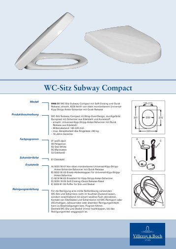 WC-Sitz Subway Compact - Villeroy & Boch